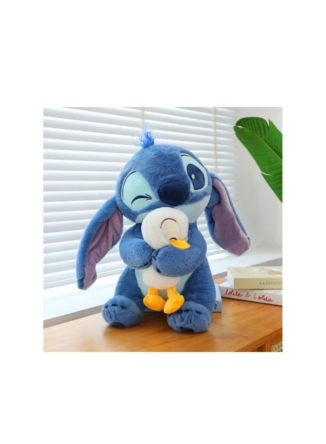 Stitch Plush Toy, Stitch Stuffed Animal Plush Dolls, With Duck, 30cm, - Image 1